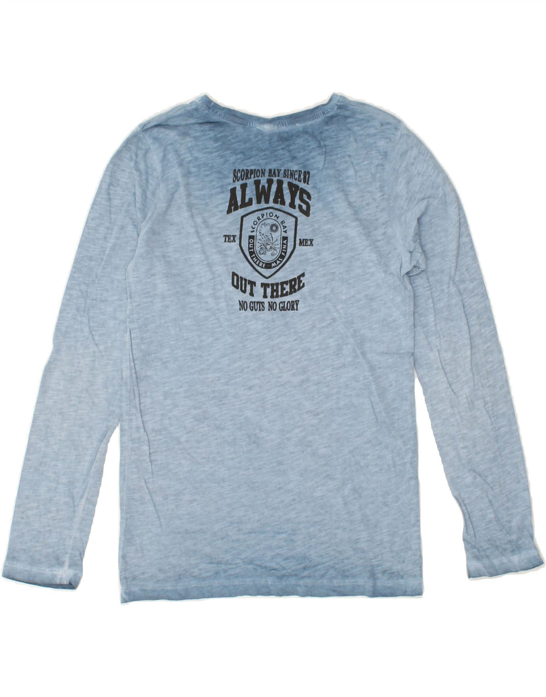 SCORPION BAY Boys Graphic Top Long Sleeve 13-14 Years Large  Blue Cotton | Vintage Scorpion Bay | Thrift | Second-Hand Scorpion Bay | Used Clothing | Messina Hembry 