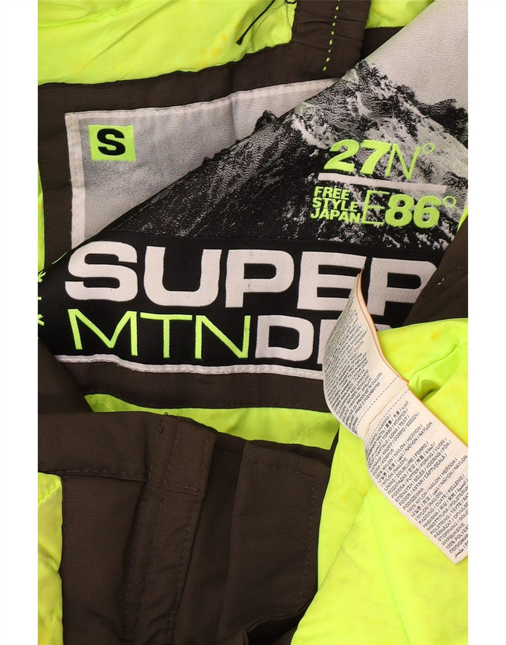 Superdry γυναικείο μπουφάν Parka με κουκούλα μεγάλου μεγέθους UK 10 Small Khaki Nylon