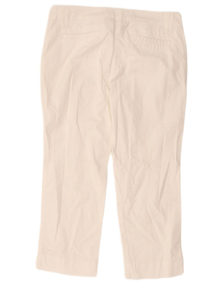 North Sails Γυναικείο Cropped Παντελόνι W34 L23 Λευκό βαμβακερό