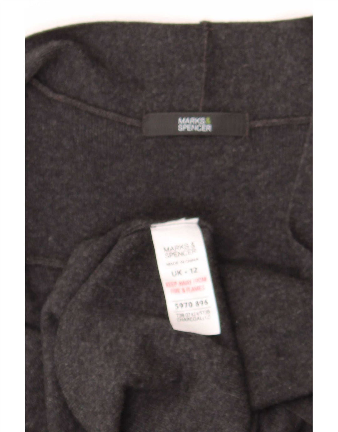 Marks & Spencer Γυναικείο Αμάνικο πουλόβερ UK 12 Medium Grey