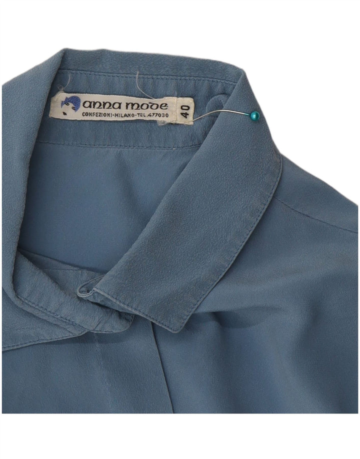 Vintage γυναικείο πουκάμισο μπλούζα EU 40 Medium Blue