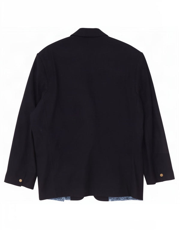 Pollini Ανδρικό σακάκι με 2 κουμπιά UK 38 Medium Navy Blue Wool