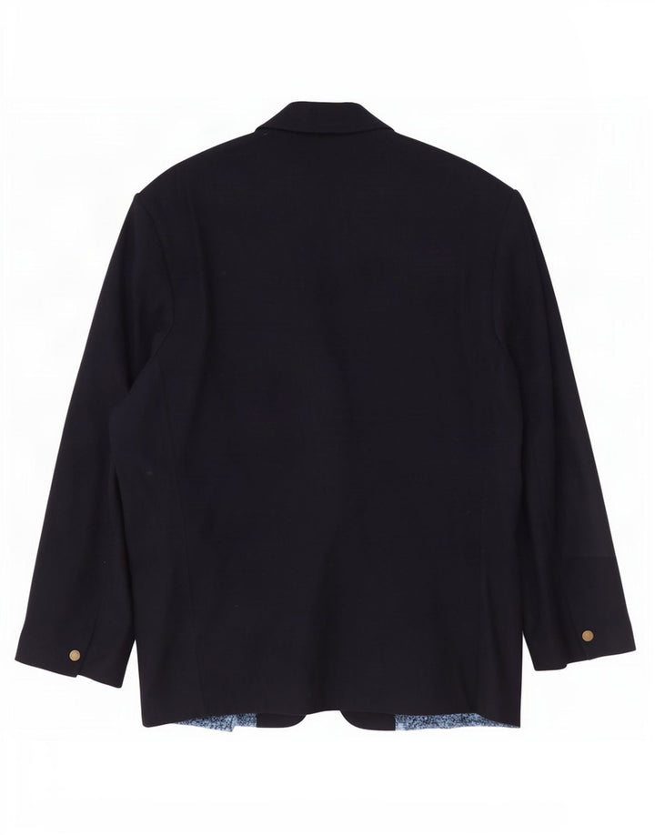 Pollini Ανδρικό σακάκι με 2 κουμπιά UK 38 Medium Navy Blue Wool