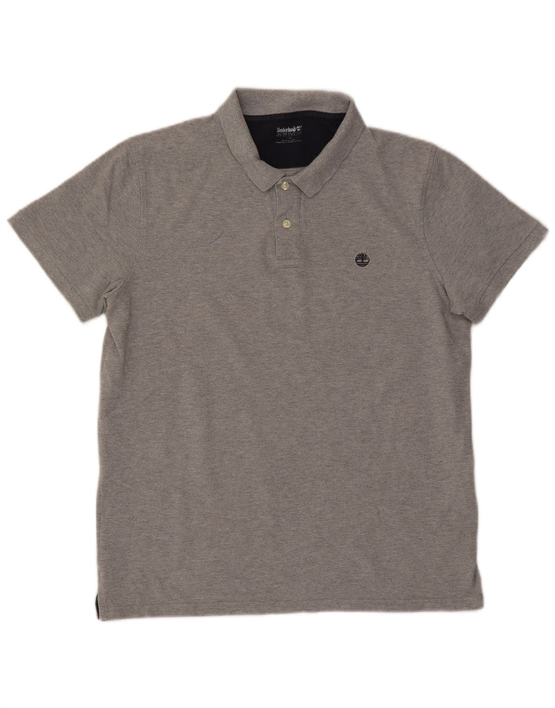 Ανδρικό μπλουζάκι Timberland Polo μεγάλο γκρι βαμβακερό