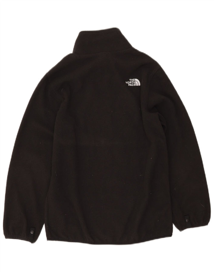 THE NORTH FACE Boys Fleece Jacket 11-12 Years Large Black Polyester