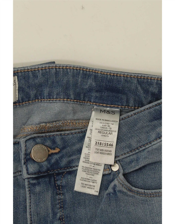 Marks & Spencer Γυναικεία Sienna Straight Jeans UK 14 Medium W30 L30 Blue