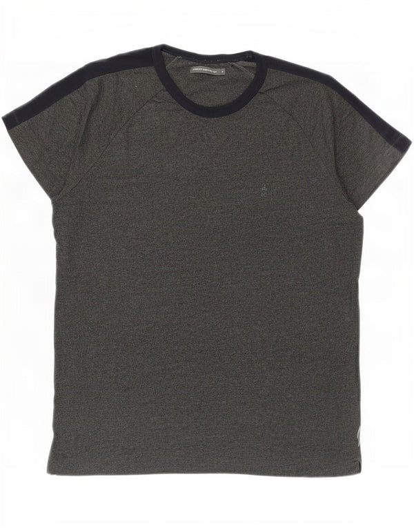 Ανδρικό T-Shirt French Connection Top XL Grey Colourblock Βαμβακερό