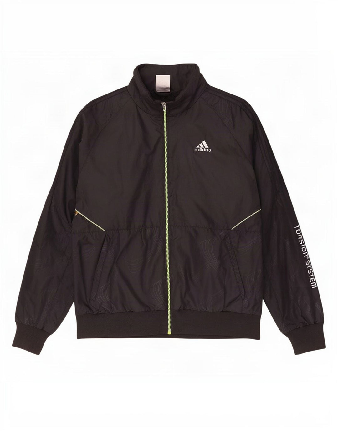 Ανδρική αθλητική φόρμα γραφικών Adidas Top Jacket μεσαίο μαύρο πολυεστέρα