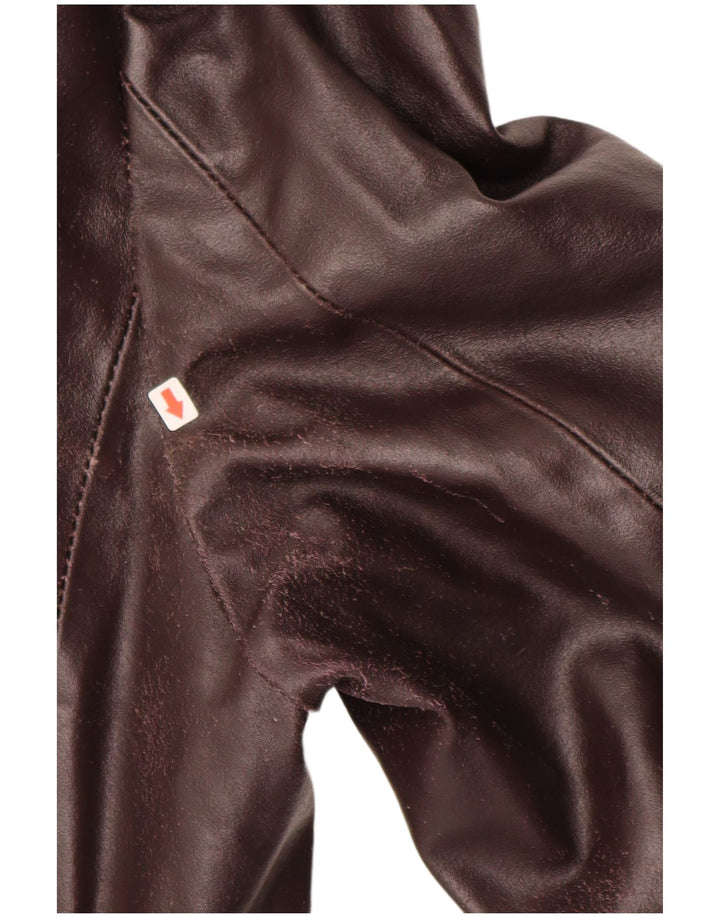 METROPOLITAN Ανδρικό Δερμάτινο Παλτό IT 50 Δερμάτινο Μεγάλο Καφέ