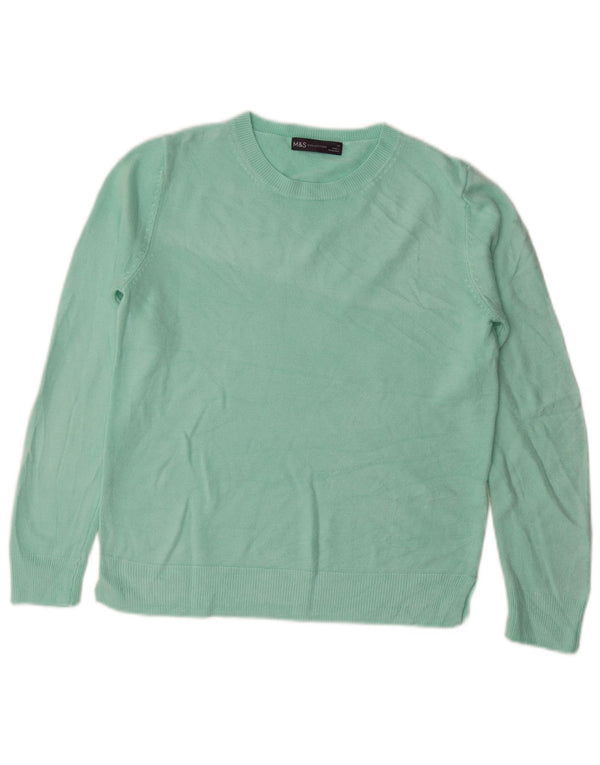Marks & Spencer Γυναικείο πουλόβερ με λαιμόκαυστο UK 10 Small Turquoise