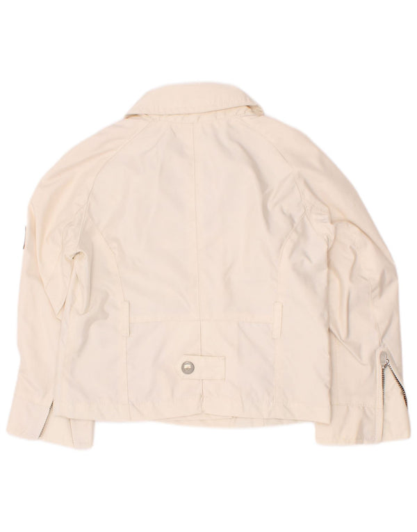 Belstaff Baby Girls Bomber Jacket 18-24 Months Off White Nylon