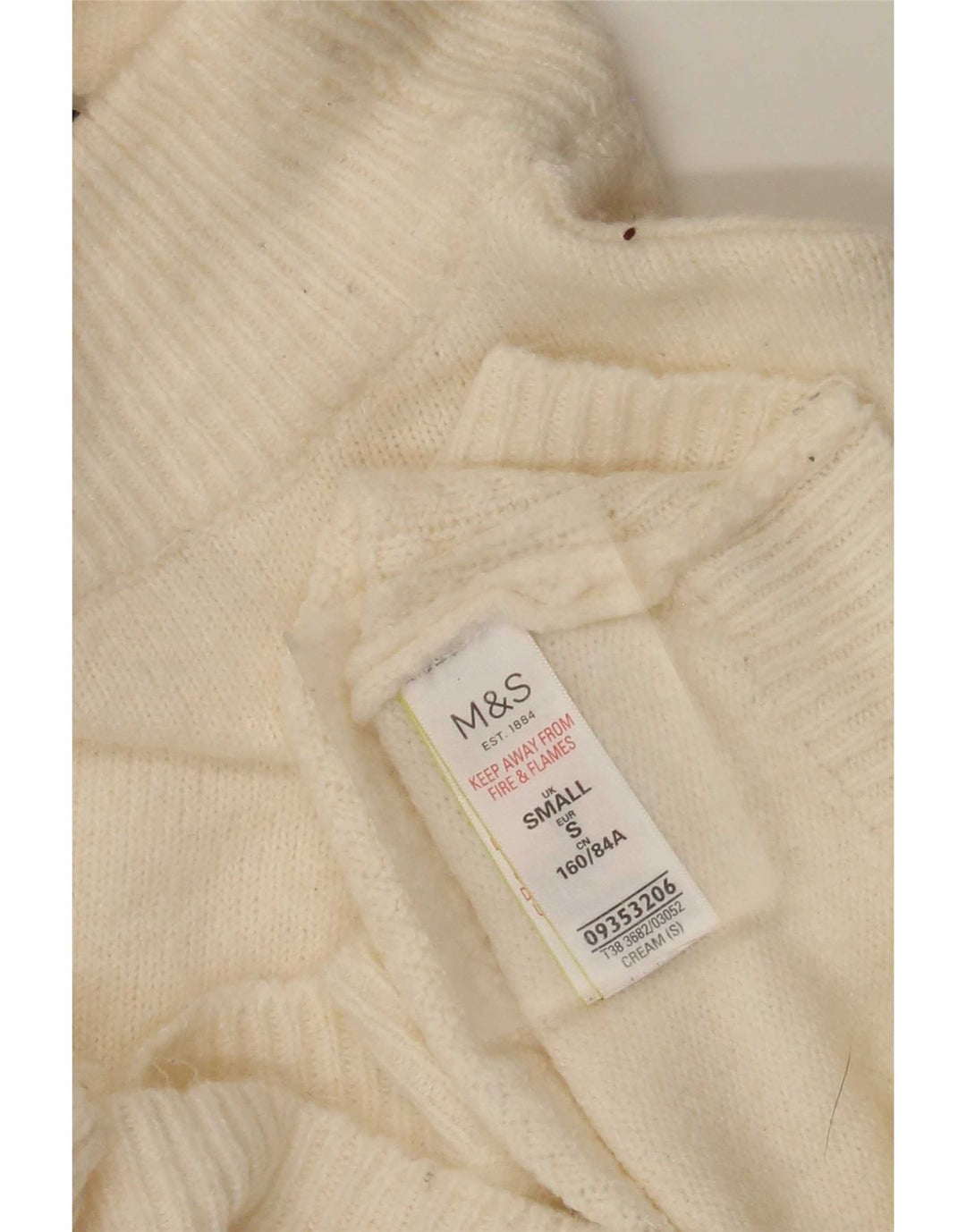 Marks & Spencer Γυναικείο πουλόβερ με λαιμό χελώνα UK 10 Small Beige