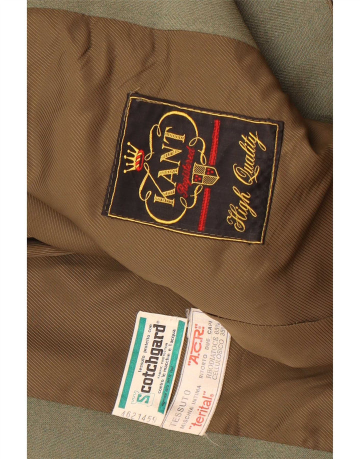 Vintage Ανδρικό Πανωφόρι UK 36 Small Green Terital Classic