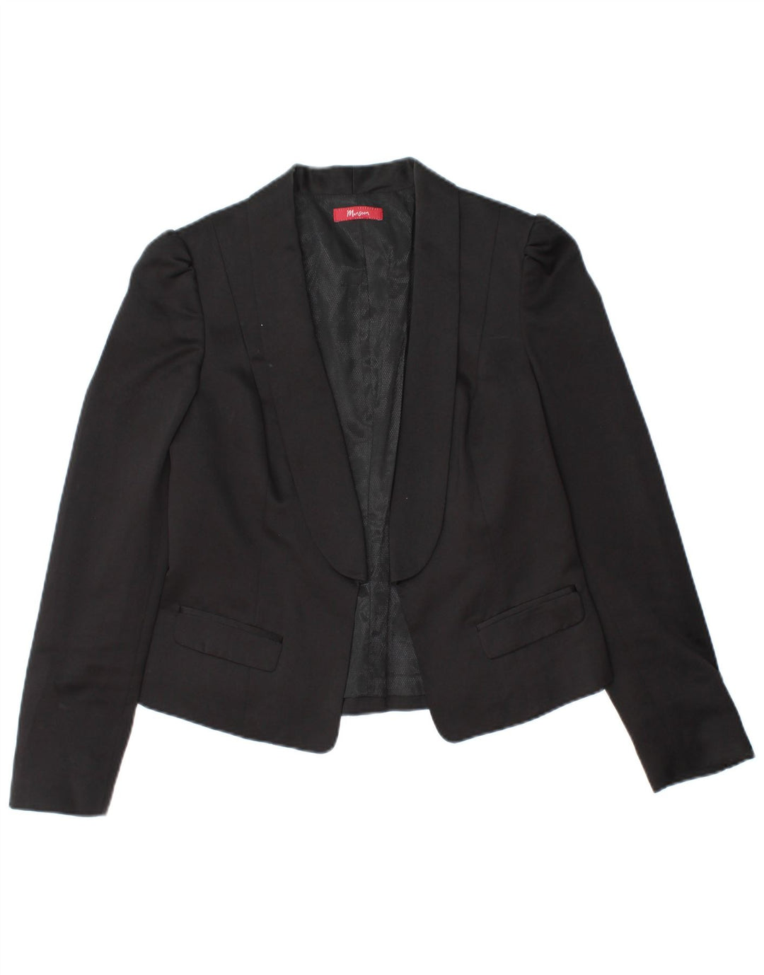 Γυναικείο μπουφάν MONSOON Crop Open Blazer UK 10 Small Black Polyester