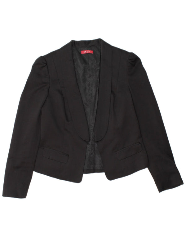 Γυναικείο μπουφάν MONSOON Crop Open Blazer UK 10 Small Black Polyester