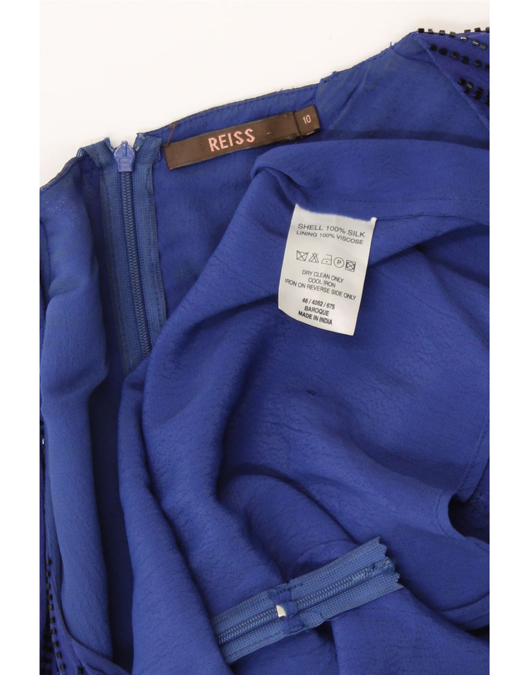 Γυναικεία μπλούζα REISS Top UK 10 Small Blue Silk