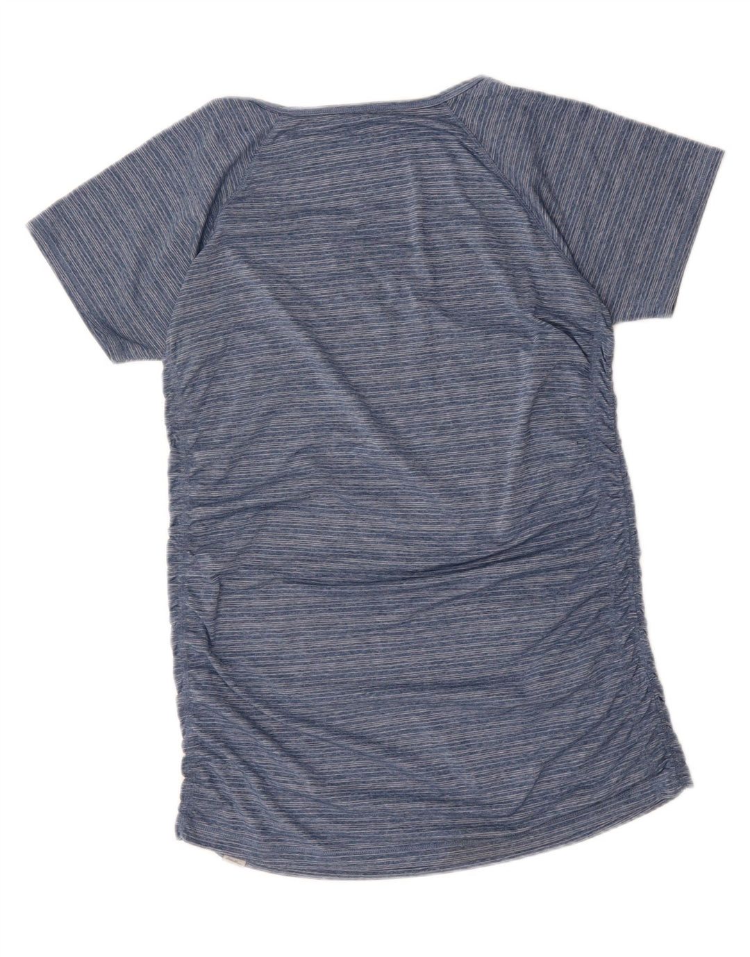 EDDIE BAUER Womens T-Shirt Top UK 16 Large Blue Striped Polyester Vintage Eddie Bauer and Second-Hand Eddie Bauer from Messina Hembry 
