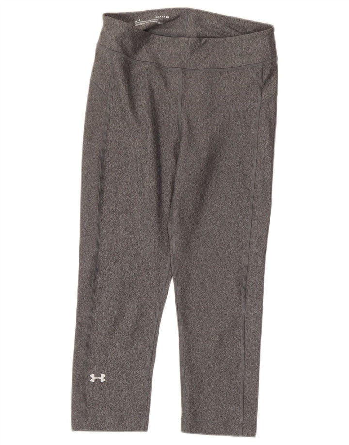 Under Armour Γυναικεία Heat Gear Κάπρι Κολάν UK 8 Μικρός Γκρι Πολυεστέρας