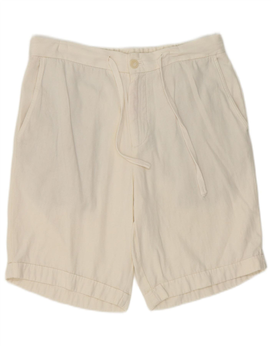 Zara Ανδρικό Σορτς Chino Μεγάλο W32 Λευκό Βαμβακερό