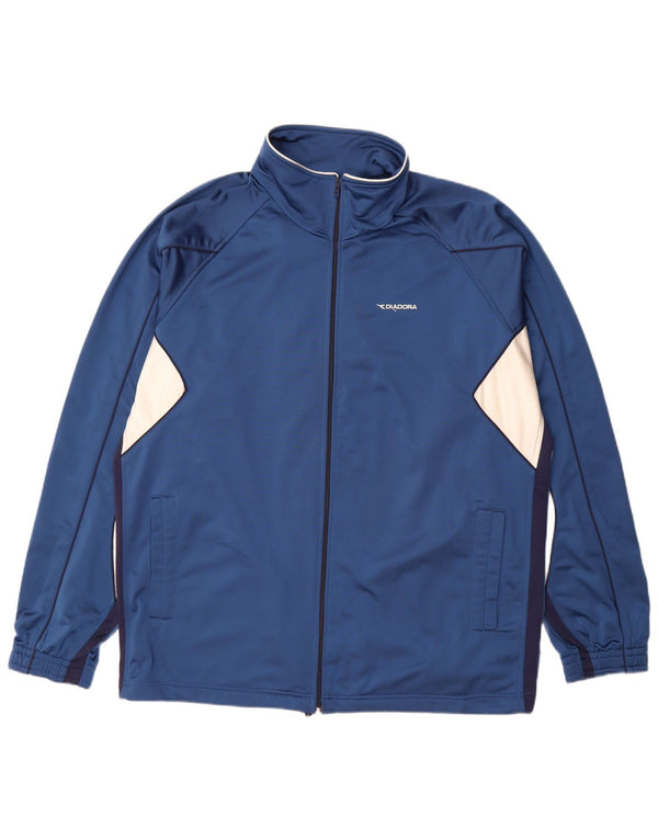 Ανδρική φόρμα Diadora Top Jacket 2XL Blue Colourblock Polyester
