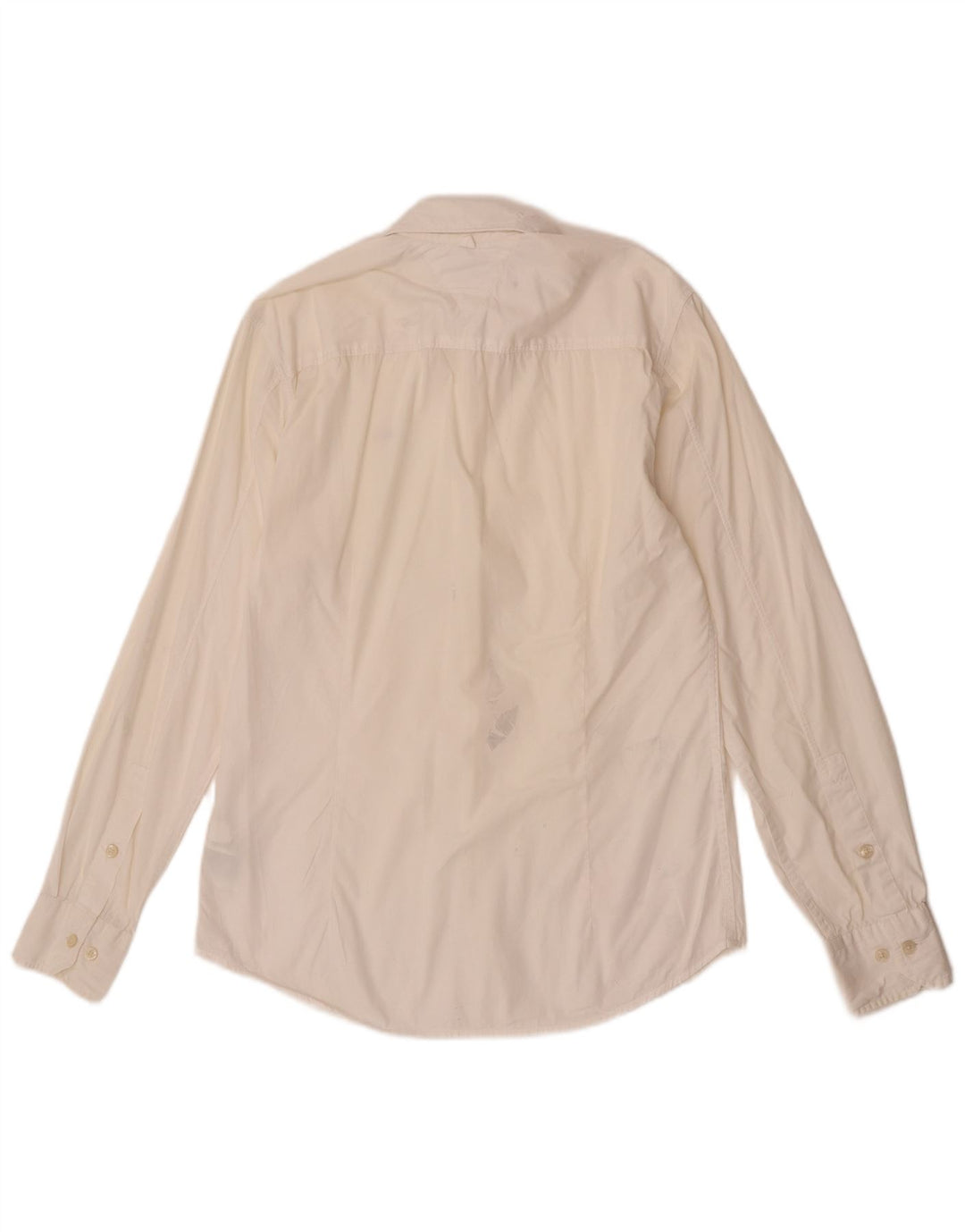Ανδρικό πουκάμισο Tommy Hilfiger Slim Fit Small Off White Βαμβακερό