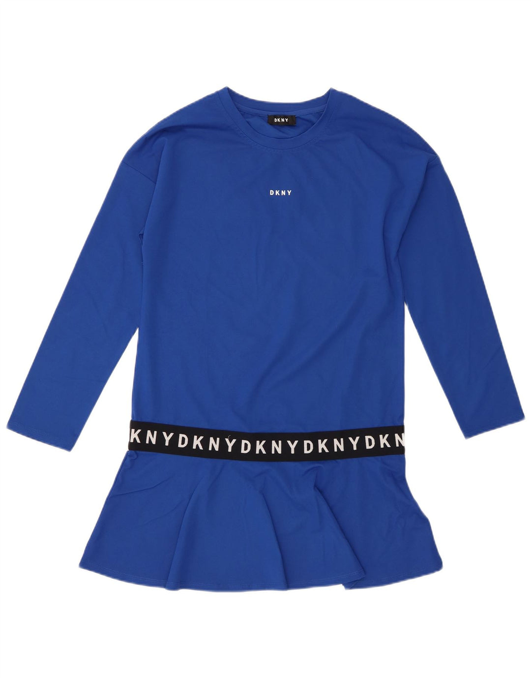 Dkny Γυναικείο μακρυμάνικο τουνίκ τοπ UK 14 μεσαία μπλε βισκόζη