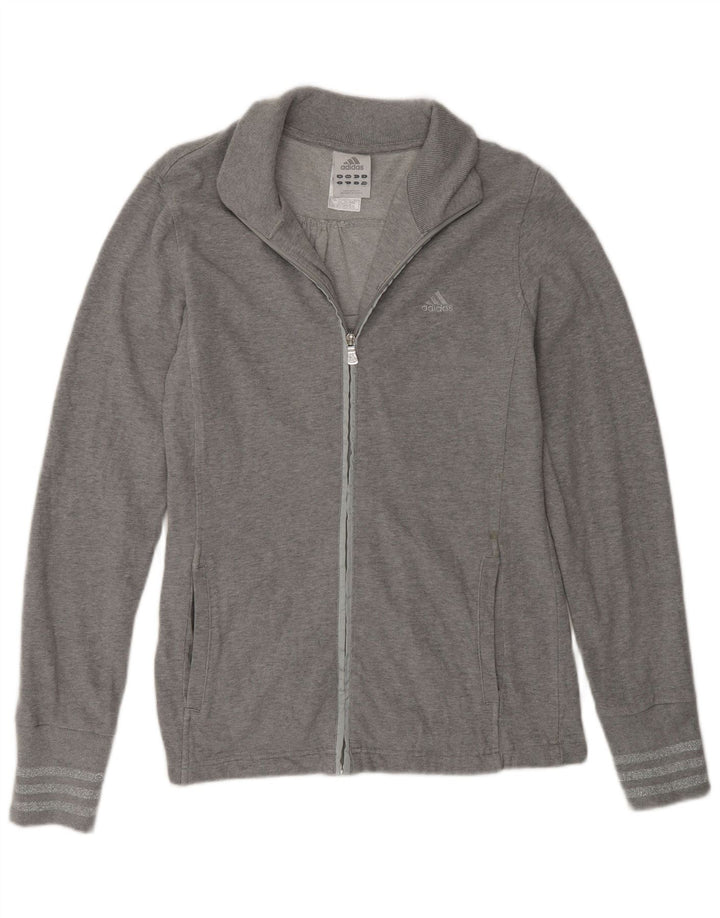 Γυναικεία αθλητική φόρμα Adidas Top Jacket UK 16 Large Grey Cotton