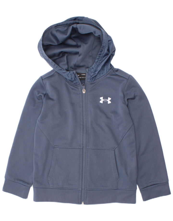 Under Armour Boys Zip Hoodie πουλόβερ 5-6 ετών Navy Blue Polyester
