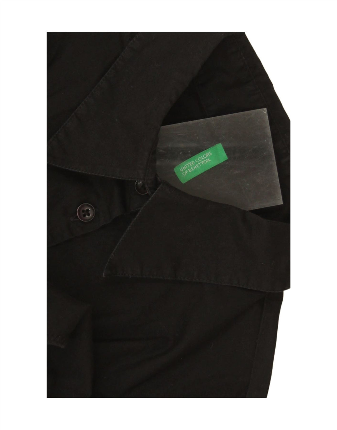 Γυναικείο μακρυμάνικο πουκάμισο Benetton Bodysuit UK 12 Medium Black