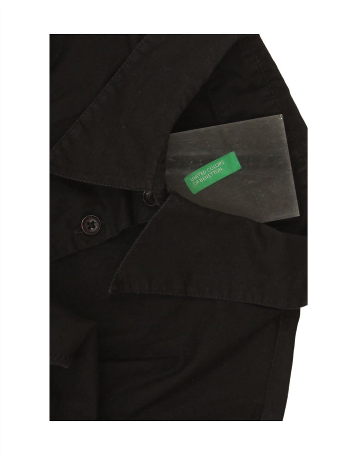 Γυναικείο μακρυμάνικο πουκάμισο Benetton Bodysuit UK 12 Medium Black