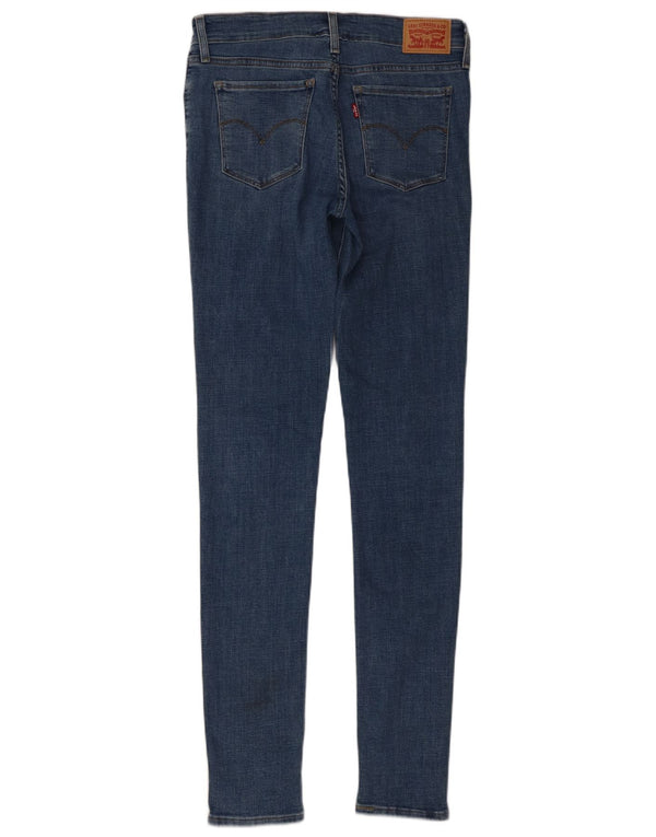 Levi's Womens 711 Skinny Jeans W29 L34 Blue Cotton