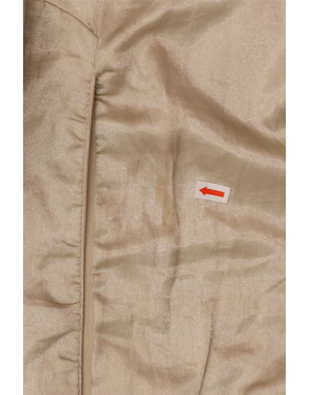 OLLY & CO Γυναικείο Δερμάτινο Παλτό UK 10 Small Beige Leather