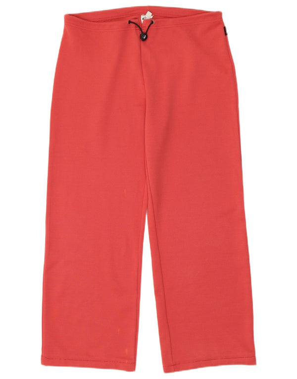 Asics Γυναικεία αθλητική φόρμα Παντελόνι Joggers UK 14 Large Pink Polyester