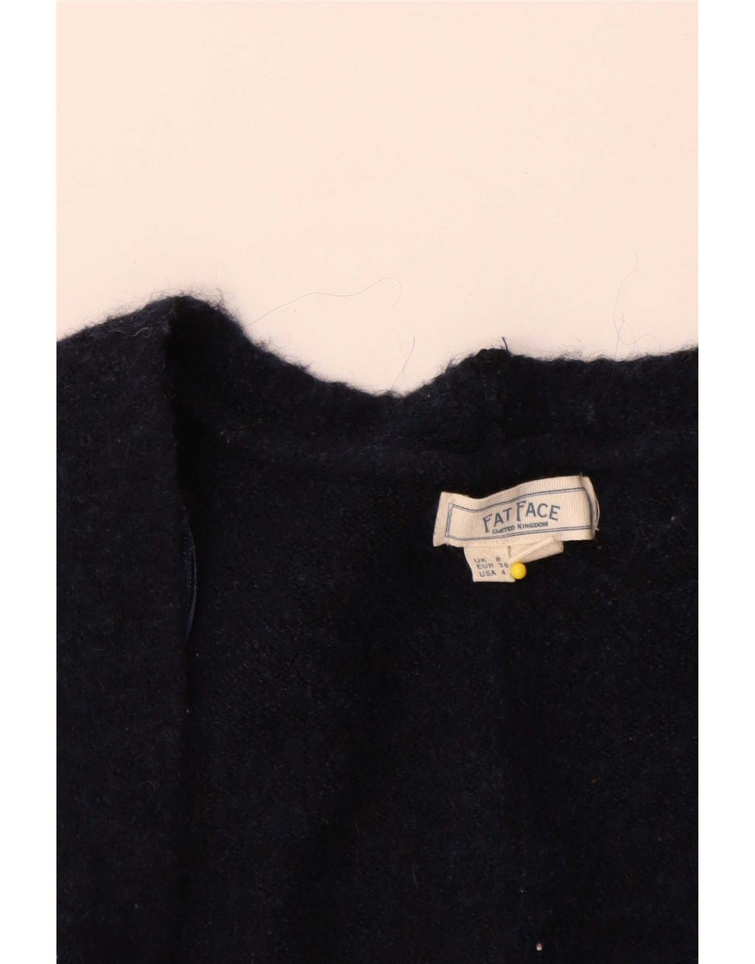 Fat Face Γυναικείο πουλόβερ με ανοιχτή ζακέτα UK 8 Small Navy Blue