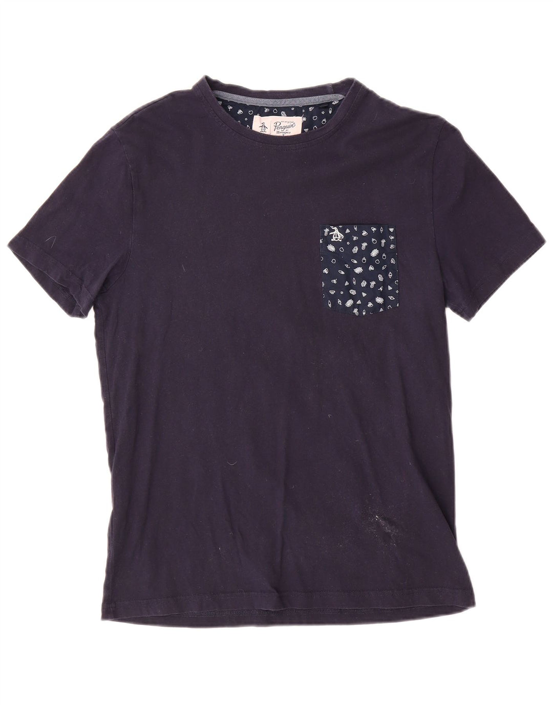 Ανδρικό T-Shirt Penguin Top από μεσαίο μπλε ναυτικό βαμβακερό