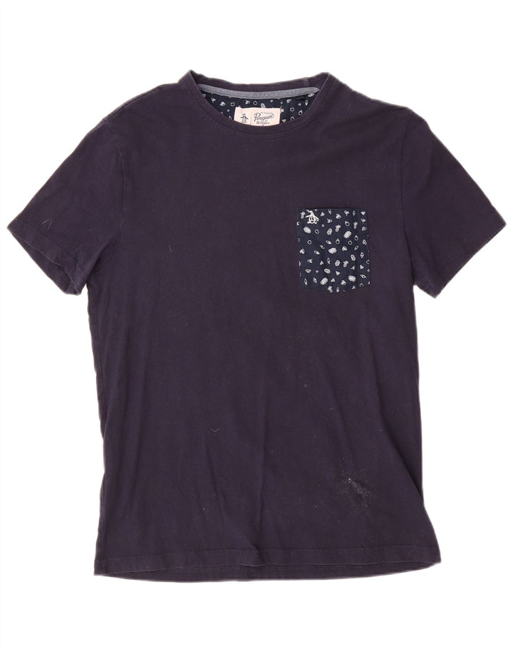 Ανδρικό T-Shirt Penguin Top από μεσαίο μπλε ναυτικό βαμβακερό