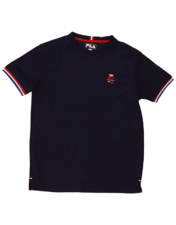 Fila Ανδρικό T-Shirt Top Small Navy Blue Polyester