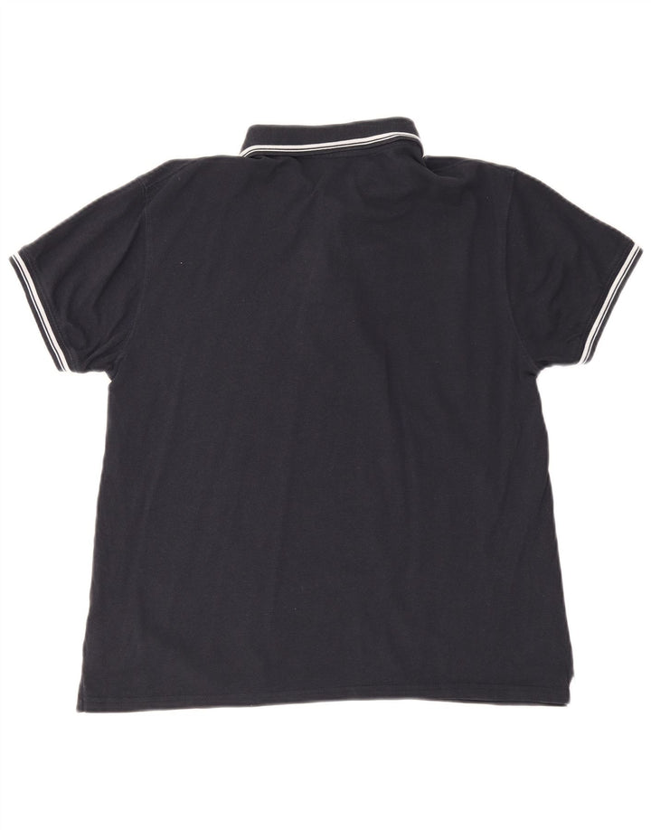 Sergio Tacchini Ανδρικό πουκάμισο Polo, Βαμβακερό μεσαίο ναυτικό