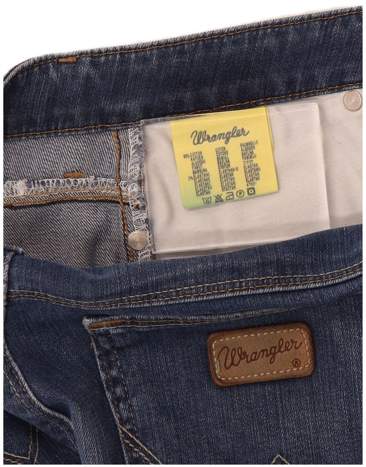 Wrangler Γυναικείο τζιν μποτάκι με καμπύλες W32 L30 Μπλε βαμβακερό