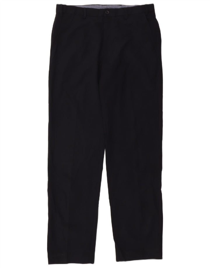 Marks & Spencer Ανδρικό ίσιο κανονικό παντελόνι W34 L33 Navy Blue