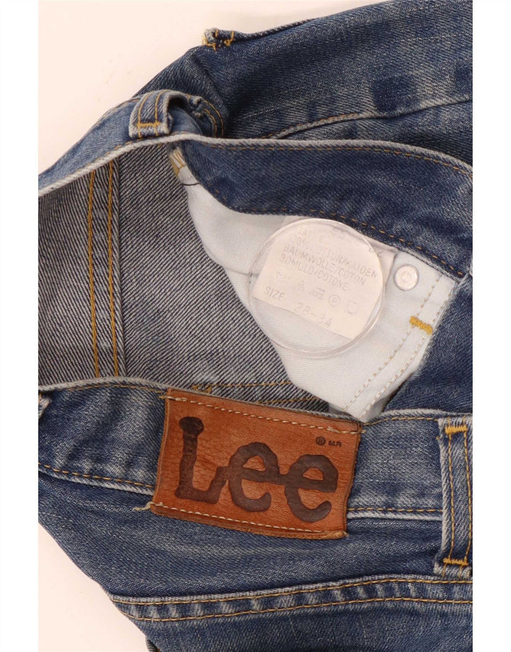 Lee Mens Slim Jeans W28 L34 Blue Cotton