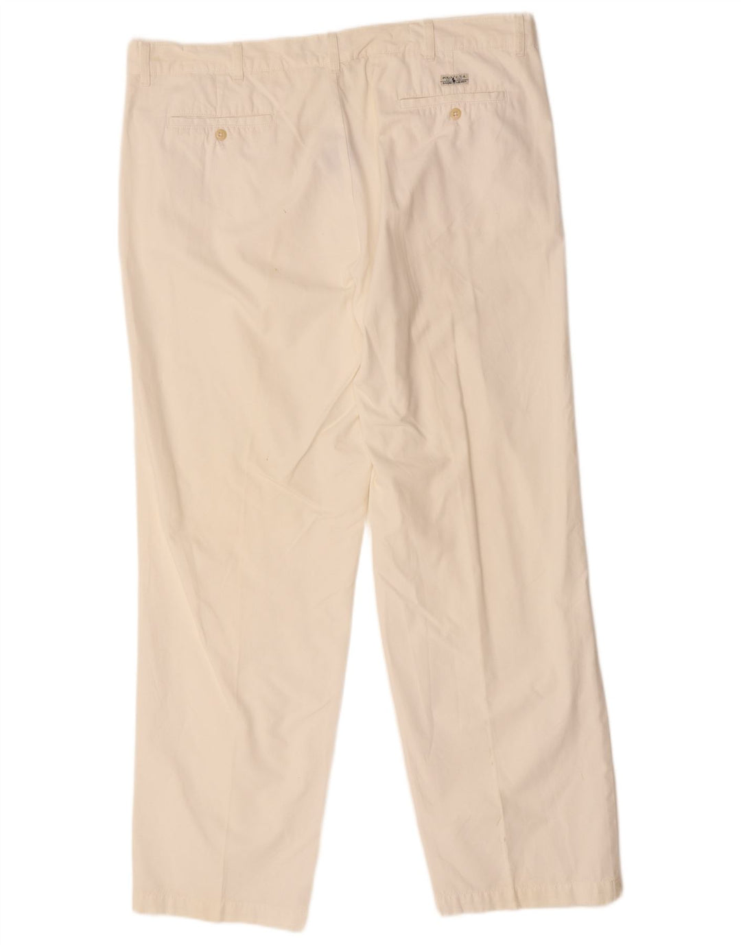 POLO RALPH LAUREN Ανδρικό ίσιο παντελόνι Chino W42 L34 Λευκό βαμβακερό