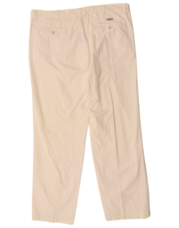 POLO RALPH LAUREN Ανδρικό ίσιο παντελόνι Chino W42 L34 Λευκό βαμβακερό