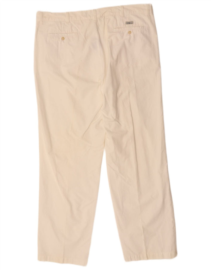 POLO RALPH LAUREN Ανδρικό ίσιο παντελόνι Chino W42 L34 Λευκό βαμβακερό