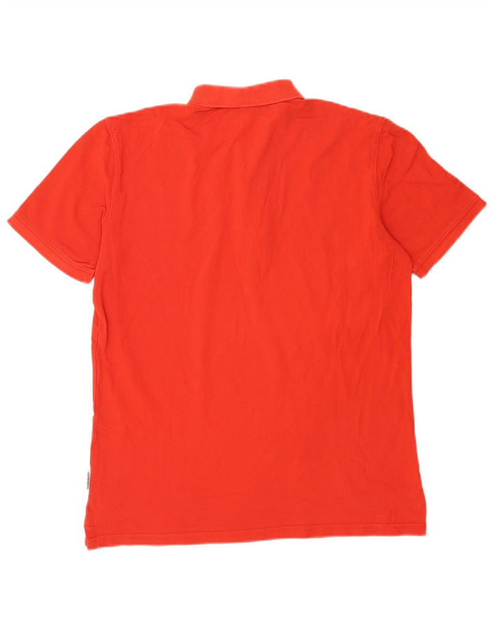 Ανδρικό πουκάμισο πόλο Napapijri Μεσαίο κόκκινο