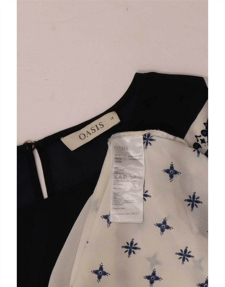 Γυναικεία μπλούζα Oasis Top 10 Small Navy Blue Paisley Polyester