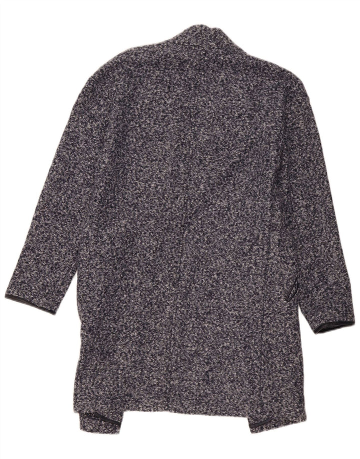 Marks & Spencer Γυναικείο ανοιχτό πανωφόρι UK 8 Small Navy Blue Flecked Polyester
