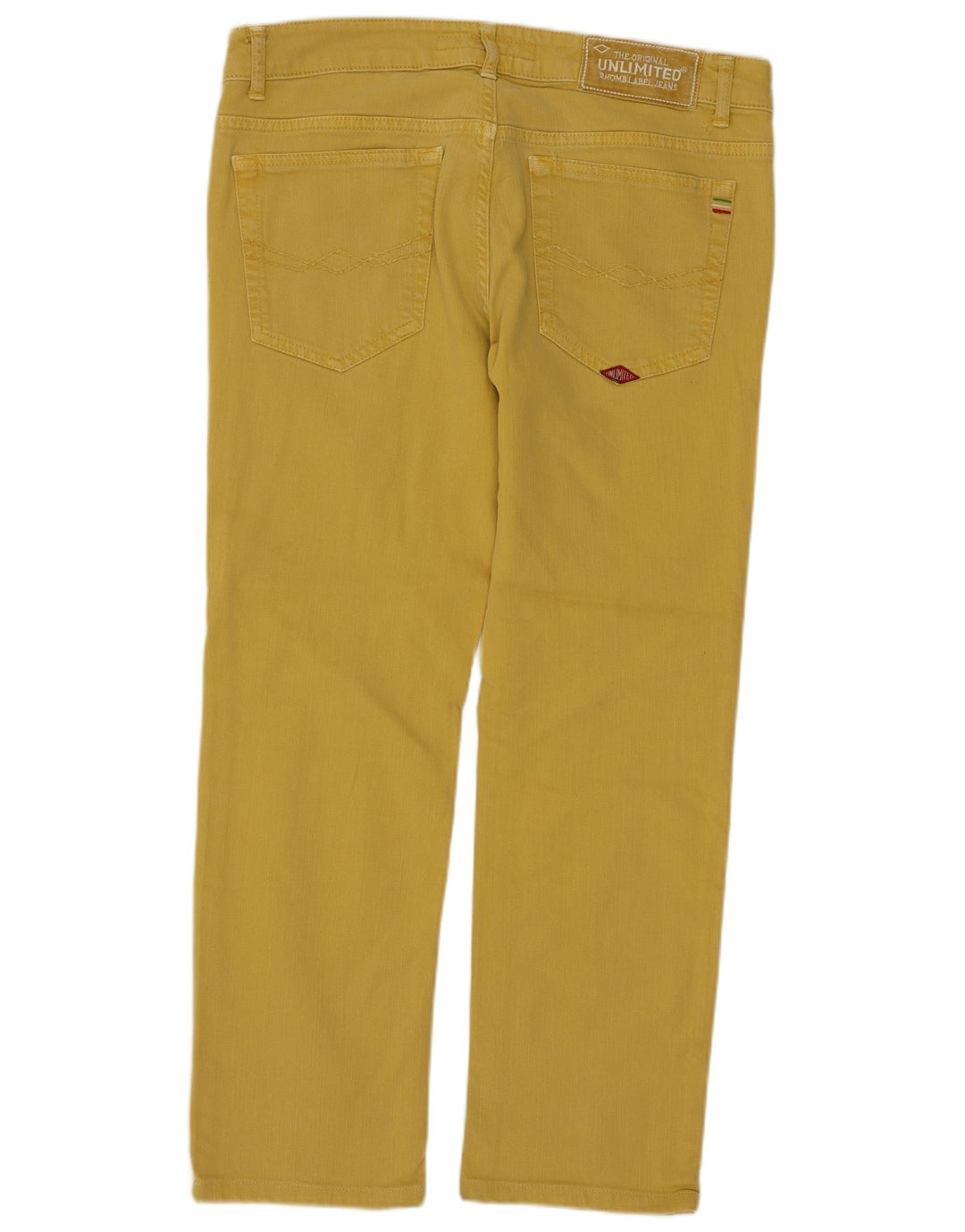 ΑΠΕΡΙΟΡΙΣΤΟ Ανδρικό Cropped Jeans W31 L25 Yellow Cotton
