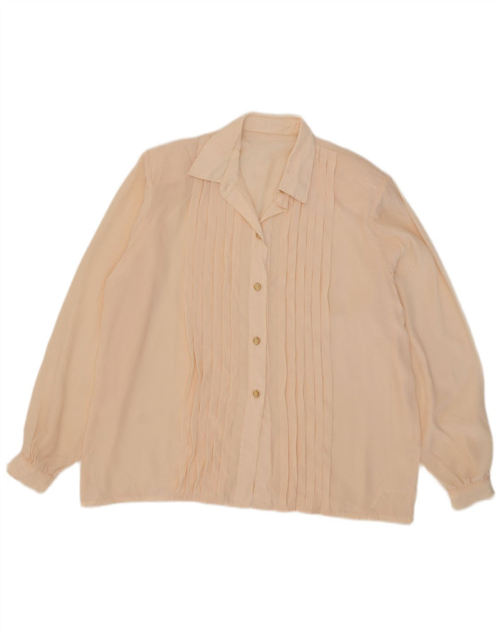 Vintage Γυναικείο πουκάμισο Oversized Μπλούζα UK 18 XL Ροζ