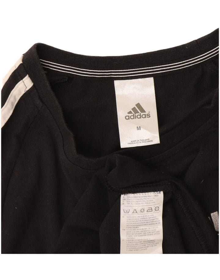 Ανδρικό T-Shirt Climalite Adidas Top Μεσαίο μαύρο βαμβακερό
